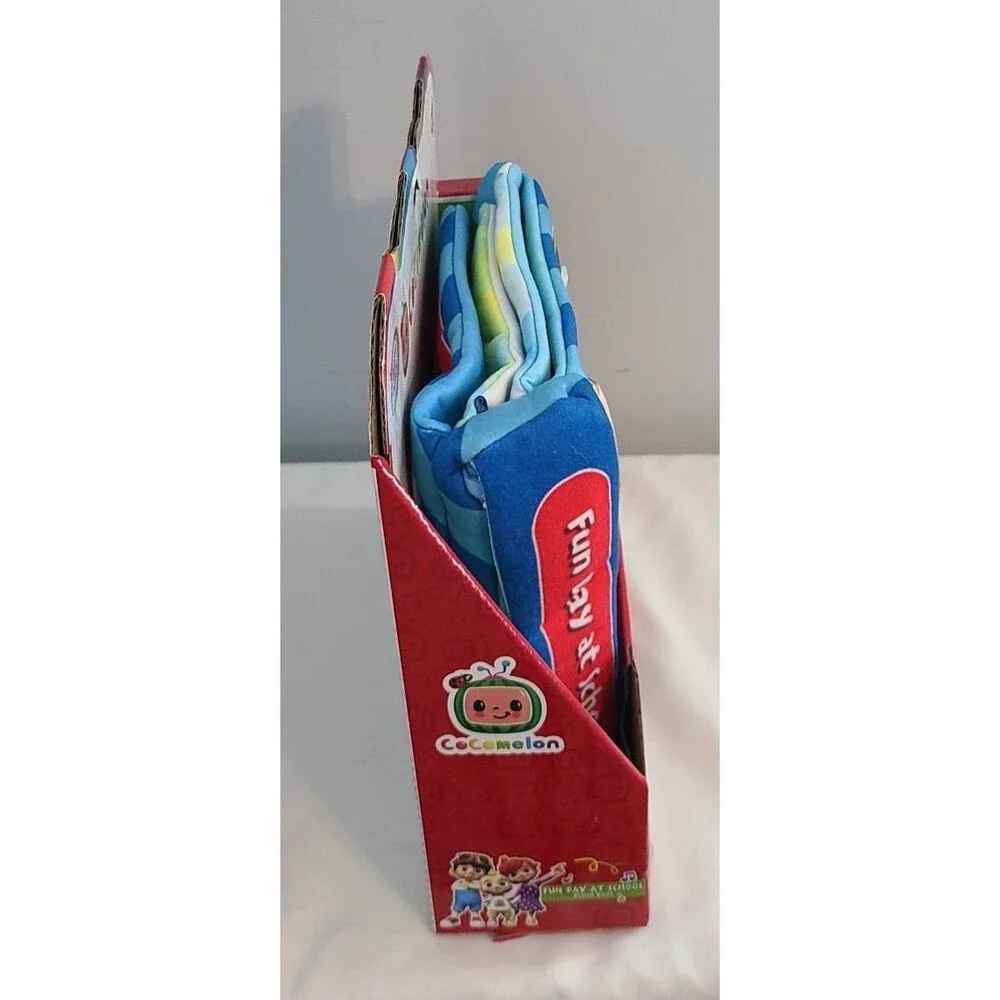 Cocomelon Fun Day At School Musical Plush Book Cloth JJ Coco Melon Kids NEW
